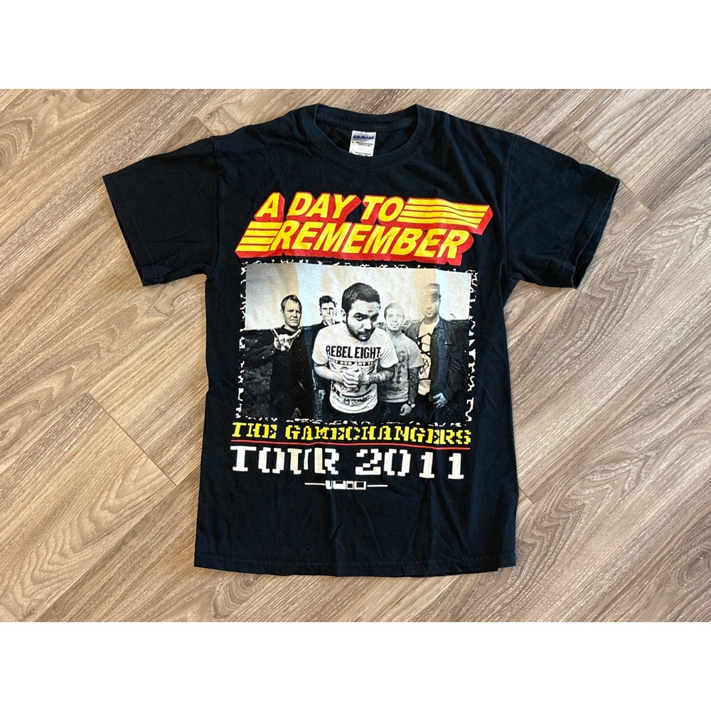A Day To Remember The Gamechangers Tour 2011 Black Graphic Band T-Shirt Small